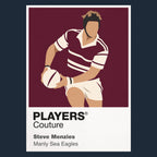 Steve Menzies Manly Sea Eagles rugby league T-shirt navy