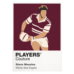 Steve Menzies Manly Sea Eagles rugby league T-shirt white