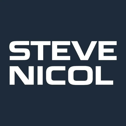 Steve Nicol Logo Men's Hoodie – navy close-up detail shot of the Steve Nicol Players Couture logo design