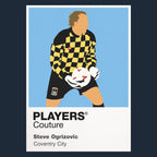 Steve Ogrizovic Coventry City Icon Frame Men's Hoodie — Navy Artwork