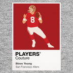 Steve Young 49ers American Football Icon Frame Men's T-Shirt