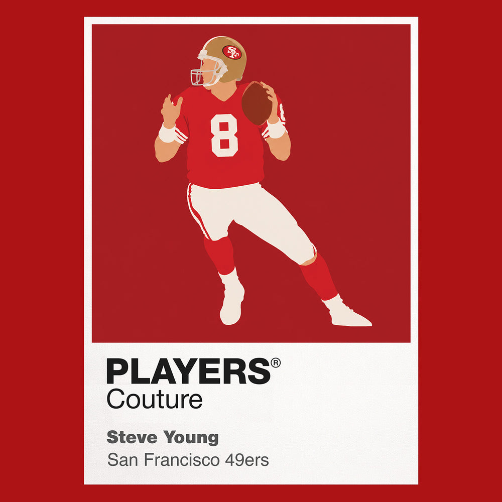 Steve Young 49ers American Football Icon Frame Men's T-Shirt
