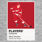 Steve Yzerman Red Wings Ice Hockey Icon Frame Men's T-Shirt – image 7
