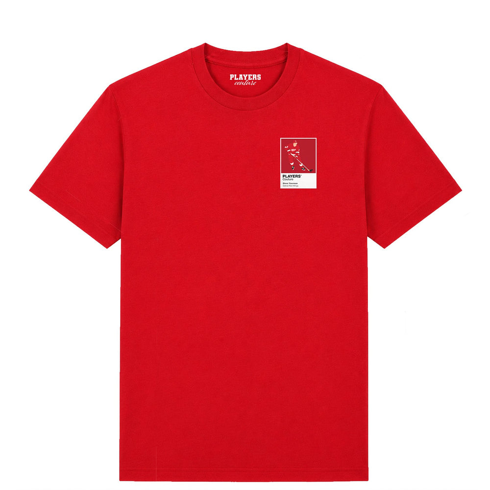 Steve Yzerman Red Wings Ice Hockey Icon Frame Men's T-Shirt – image 4