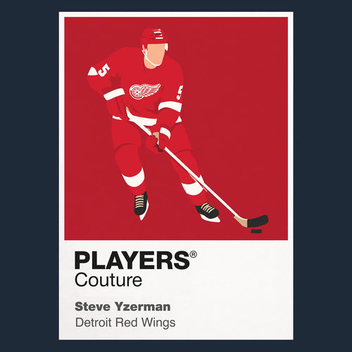 Steve Yzerman Red Wings Ice Hockey Icon Frame Men's Hoodie – image 1