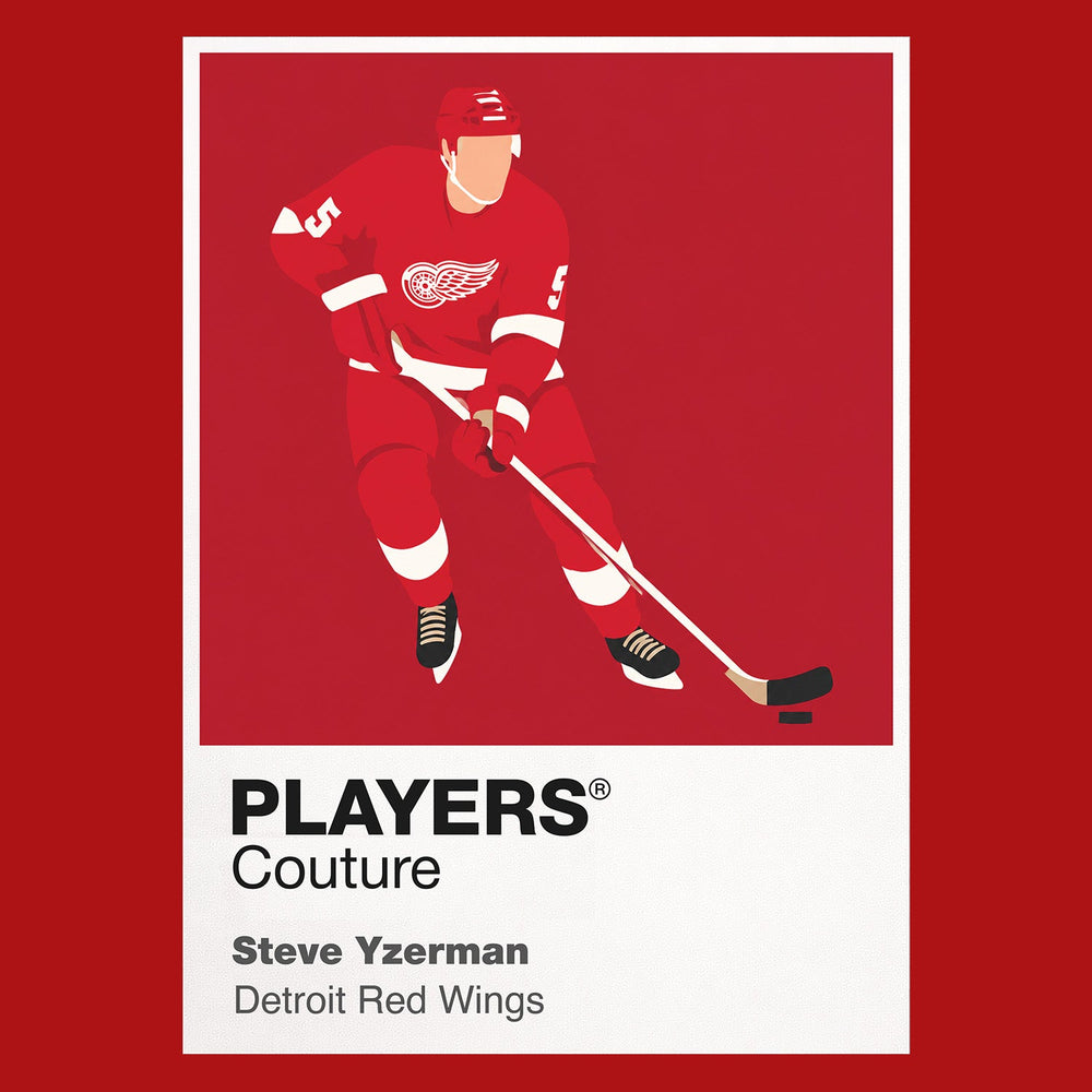 Steve Yzerman Red Wings Ice Hockey Icon Frame Men's Hoodie – image 7