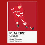 Steve Yzerman Red Wings Ice Hockey Icon Frame Men's Hoodie – image 7