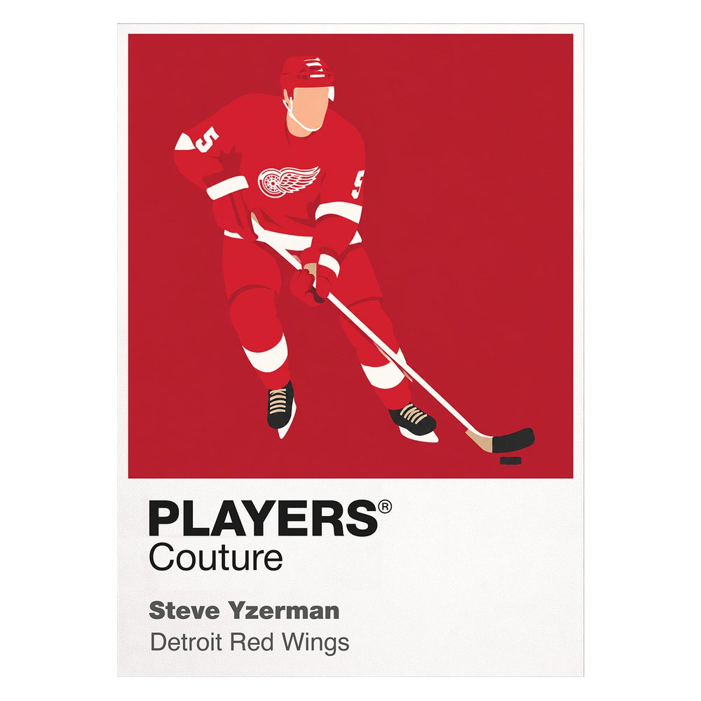 Steve Yzerman Red Wings Ice Hockey Icon Frame Men's Hoodie – image 8