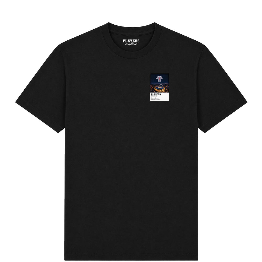 Steven Gerrard England Icons in Lights Frame Men's T-Shirt in Black