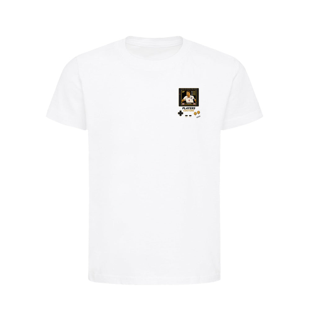 Steven Gerrard 1P 8-Bit t-shirt retro gaming design by Players Couture