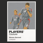 Steven Gerrard Grey Liverpool Men's T-Shirt - Black