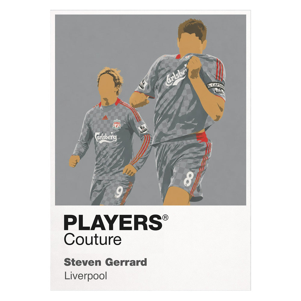 Steven Gerrard Grey Liverpool Men's T-Shirt - White