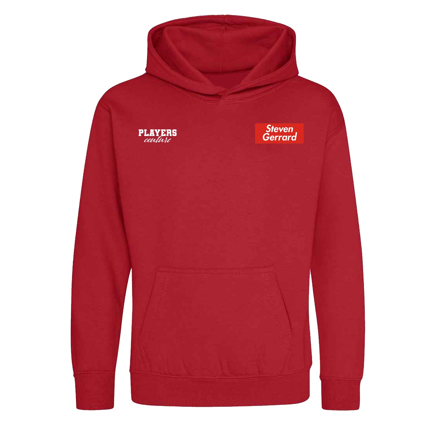 Steven Gerrard Red Logo Players Couture Kids Hoodie Red
