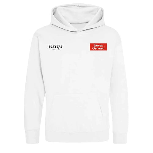 Steven Gerrard Red hoodie – red kids' hoodie featuring the Steven Gerrard Red Players Couture logo
