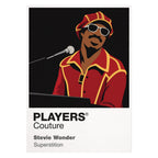 Stevie Wonder Stevie Wonder's braided hair, dark glasses, keyboard and joyful performance movement Icon Frame artwork on white