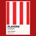 Stoke City Classic Football Shirt Colours Frame Men's T-Shirt – red close-up detail shot of the Stoke City Players Couture