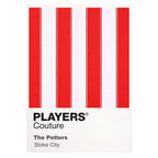 Stoke City Classic Football Shirt Colours Frame Men's T-Shirt – white close-up detail shot of the Stoke City Players Couture