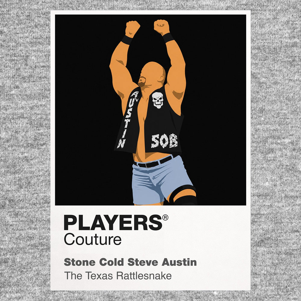 Stone Cold Steve Austin Wrestling Icon Frame Men's Hoodie