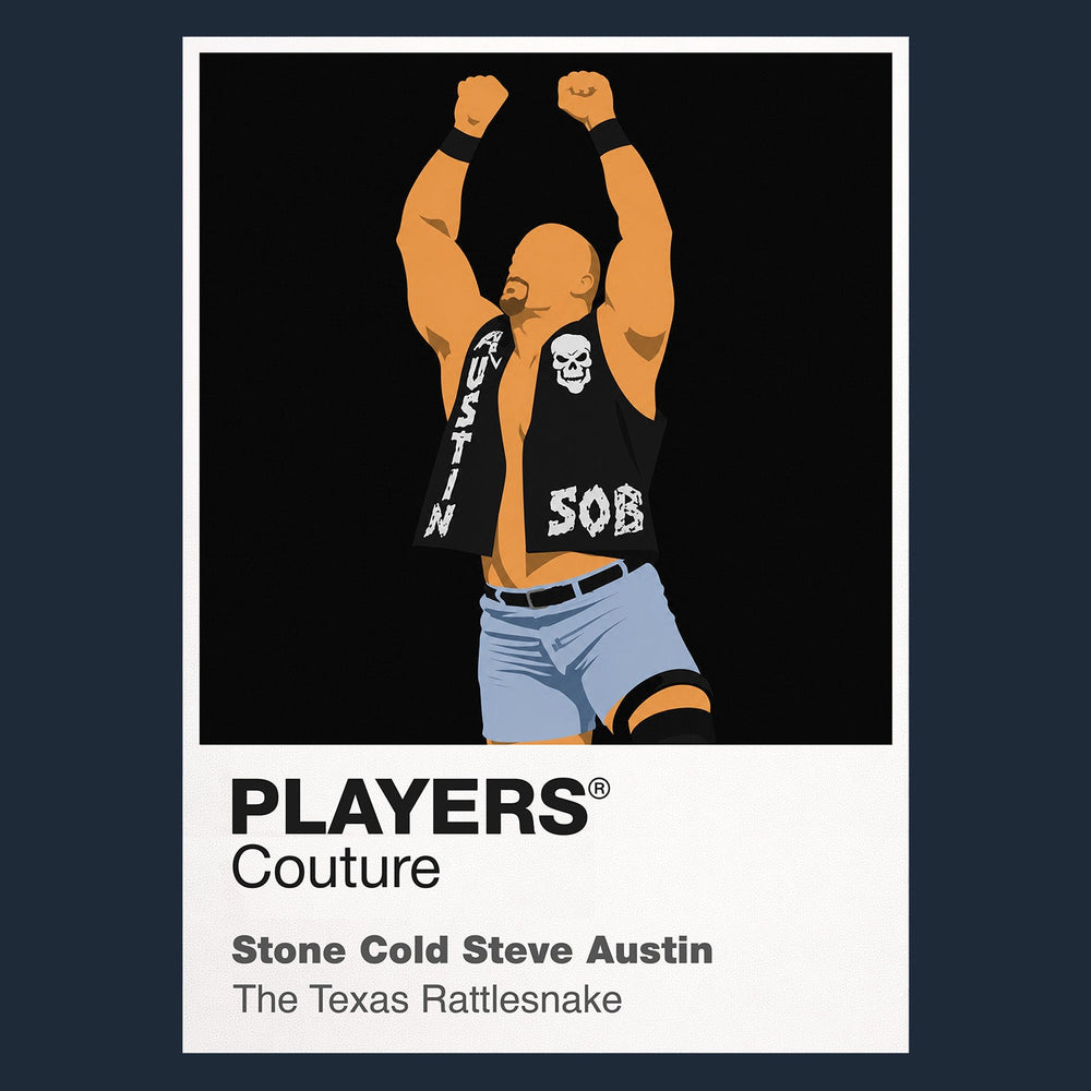Stone Cold Steve Austin Wrestling Icon Frame Men's T-Shirt