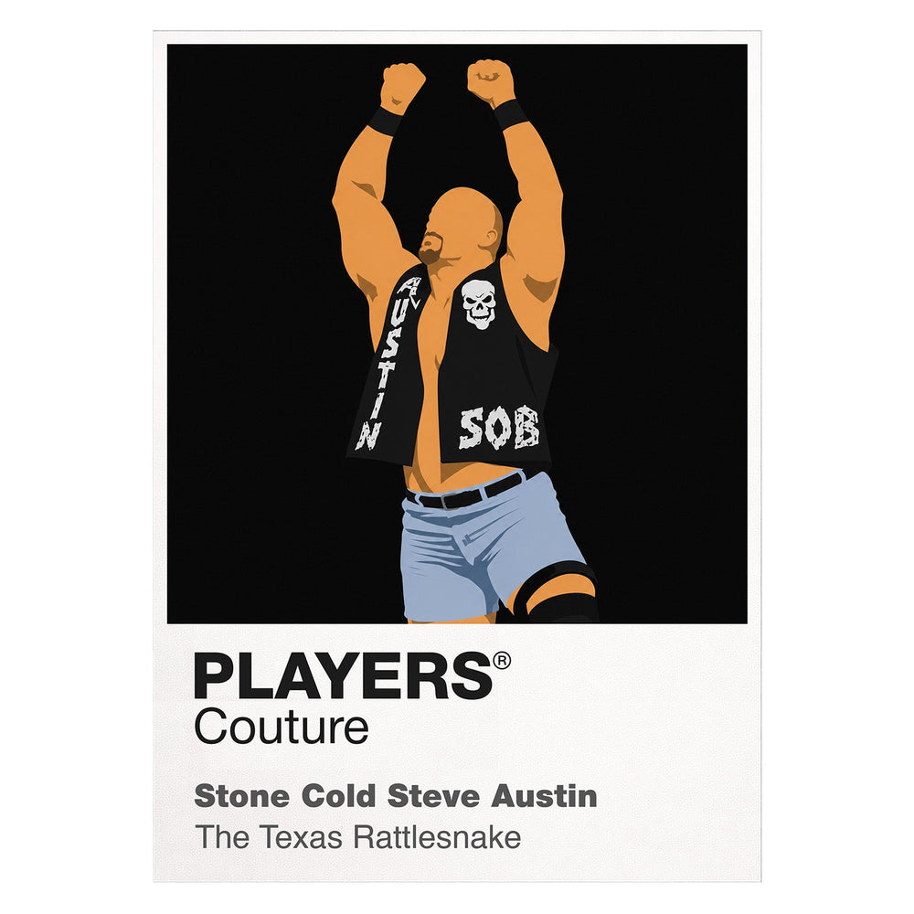 Stone Cold Steve Austin Wrestling Icon Frame Men's T-Shirt