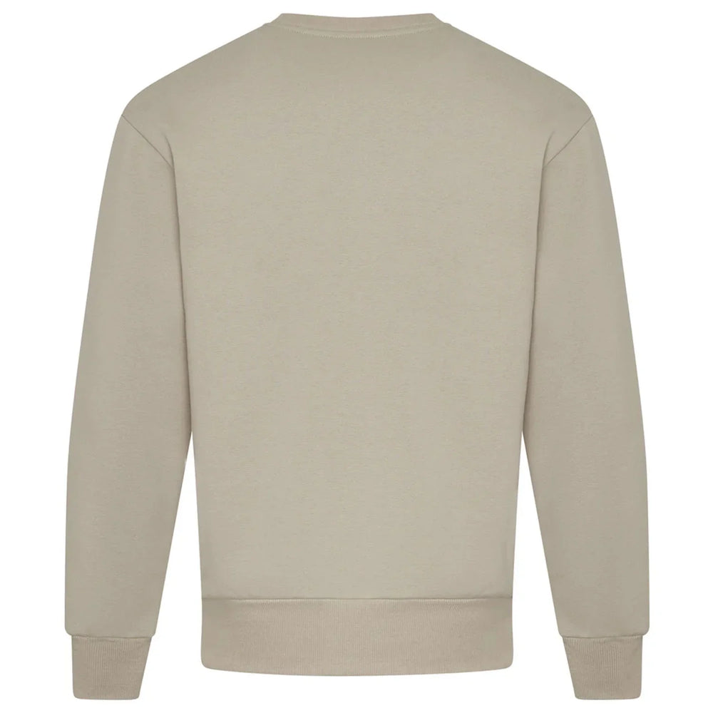 Essentials Collection hoodie – stone men's hoodie with black Essentials Collection letters and Players Couture logo on the