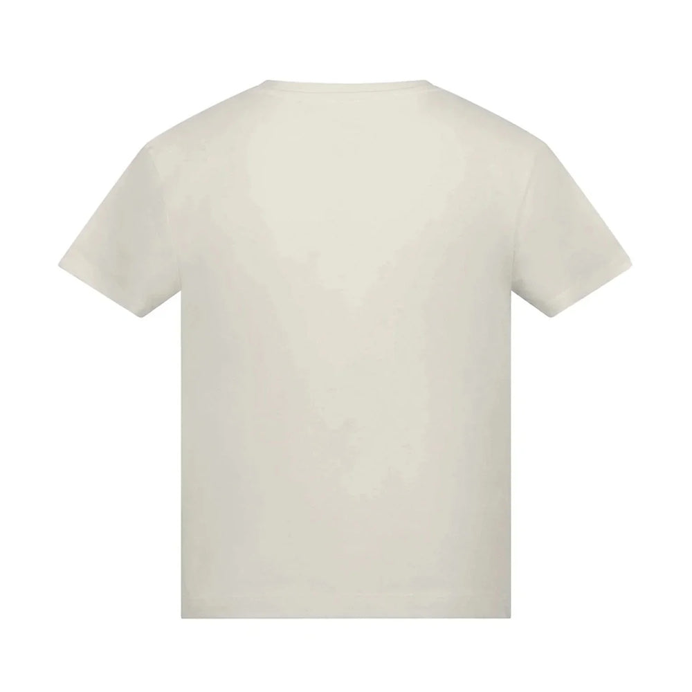 Essentials Collection t-shirt – stone kids' t-shirt with black Essentials Collection letters and Players Couture logo on the