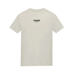 Essentials Collection t-shirt – stone kids' t-shirt with black Essentials Collection letters and Players Couture logo on the