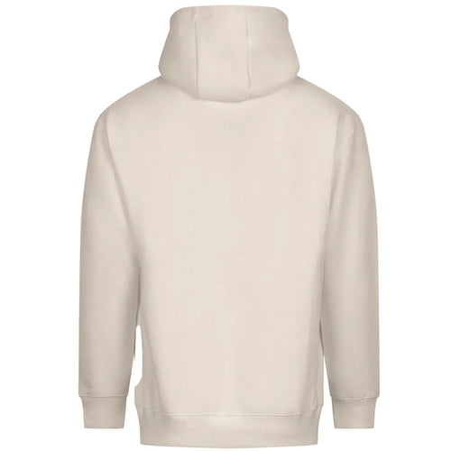 Essentials Collection hoodie – stone men's hoodie with black Essentials Collection letters and Players Couture logo on the
