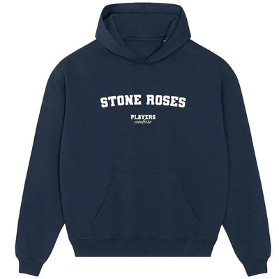 Stone Roses hoodie – stone men's hoodie with black Stone Roses letters and Players Couture logo on the chest
