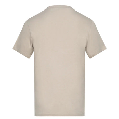 Essentials Collection t-shirt – stone men's t-shirt with black Essentials Collection letters and Players Couture logo on the