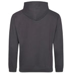 Essentials Collection hoodie – grey men's hoodie with black Essentials Collection letters and Players Couture logo on the
