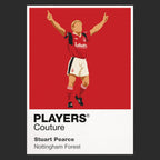 Stuart Pearce Nottingham Forest Icon Frame Men's Hoodie — Black Artwork