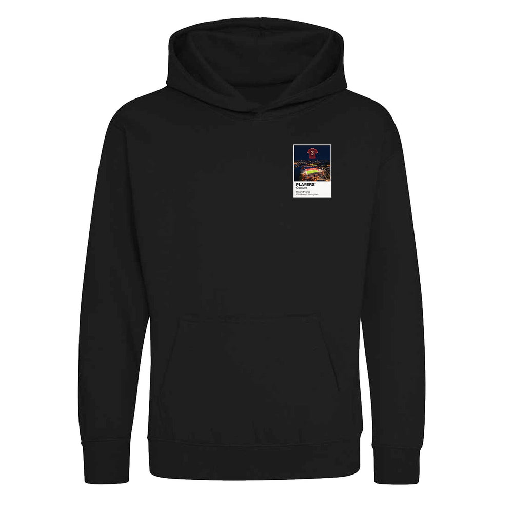 Stuart Pearce Nottingham Forest Icons in Lights Frame Kids Hoodie in Black