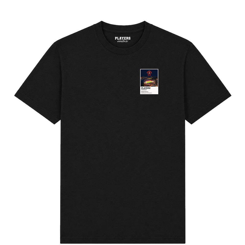 Stuart Pearce Nottingham Forest Icons in Lights Frame Men's T-Shirt in Black