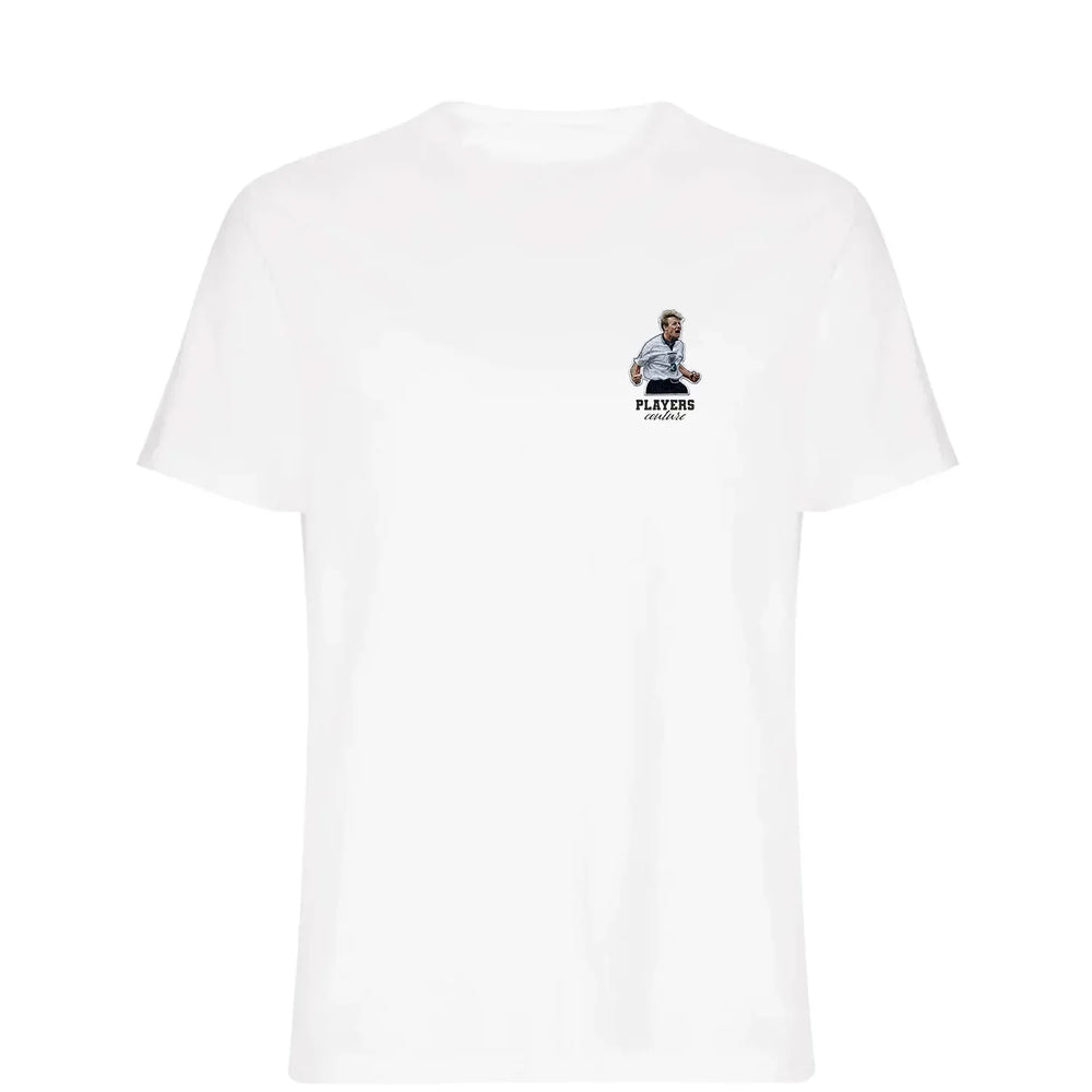 Stuart Pearce t-shirt – white men's t-shirt featuring the Stuart Pearce Players Couture logo