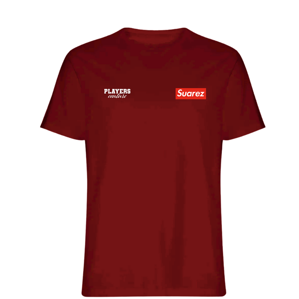 Luis Suarez Logo Players Couture Mens T-Shirt Red