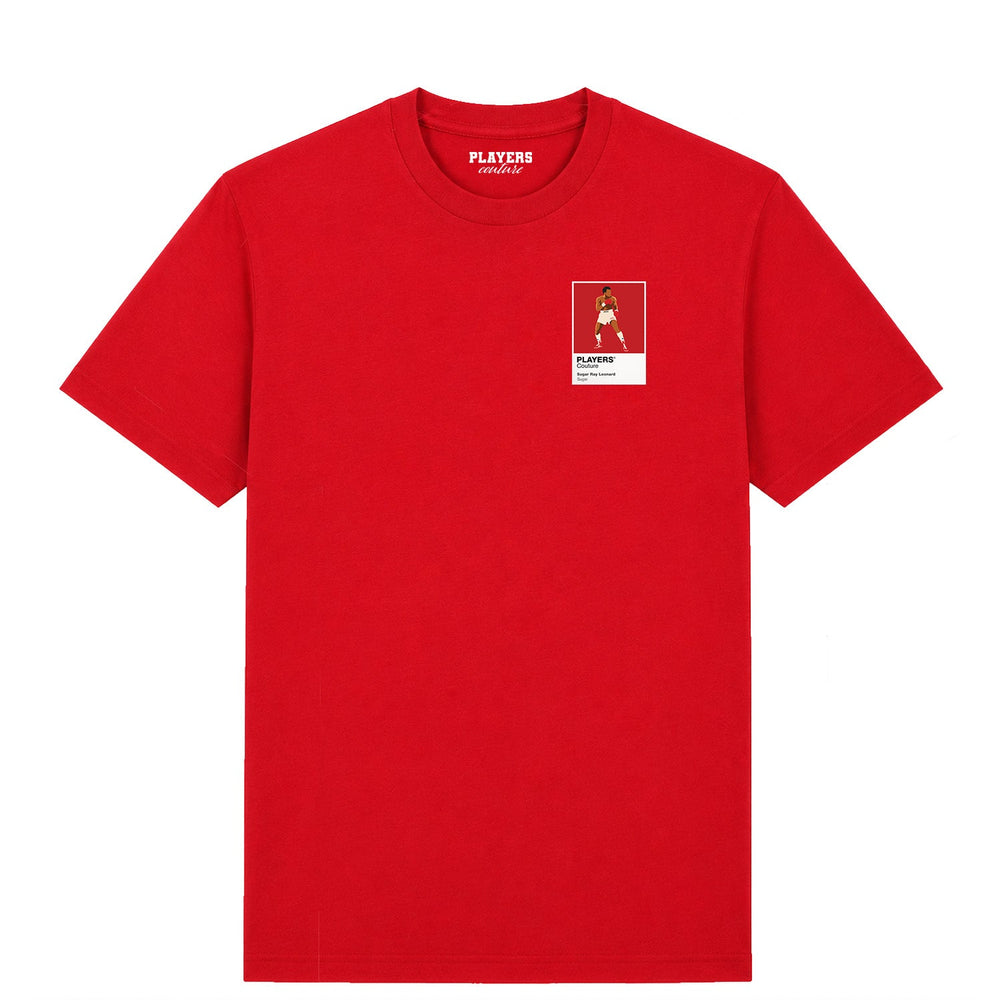 Sugar Ray Leonard Boxing Icon Frame Men's T-Shirt - Red