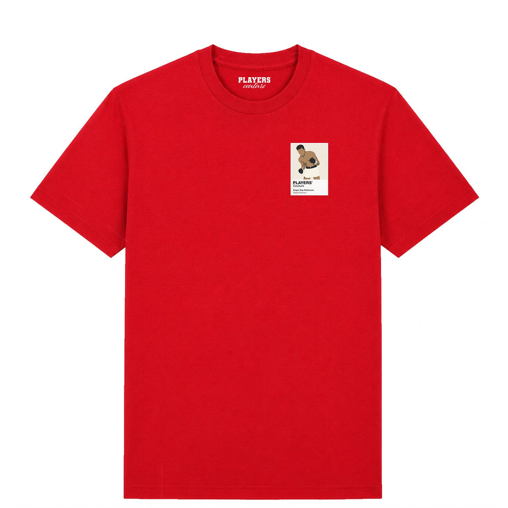 Sugar Ray Robinson Boxing Icon Frame Men's T-Shirt - Red