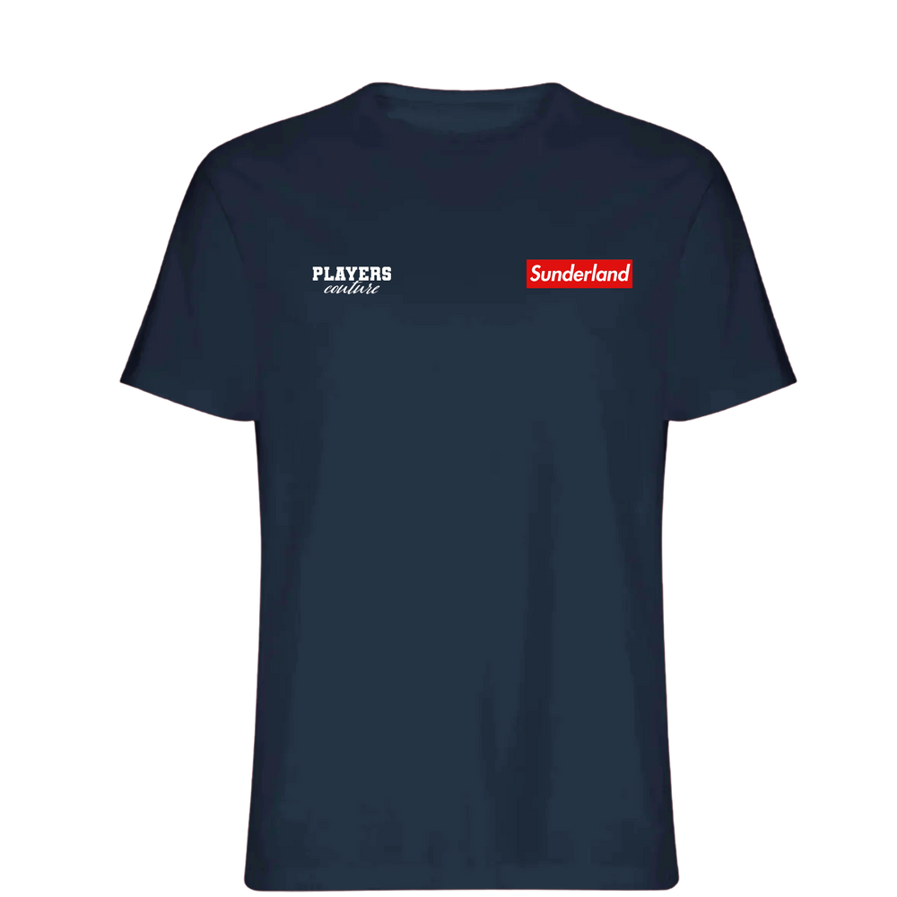 Sunderland Logo Players Couture Mens T-Shirt Navy