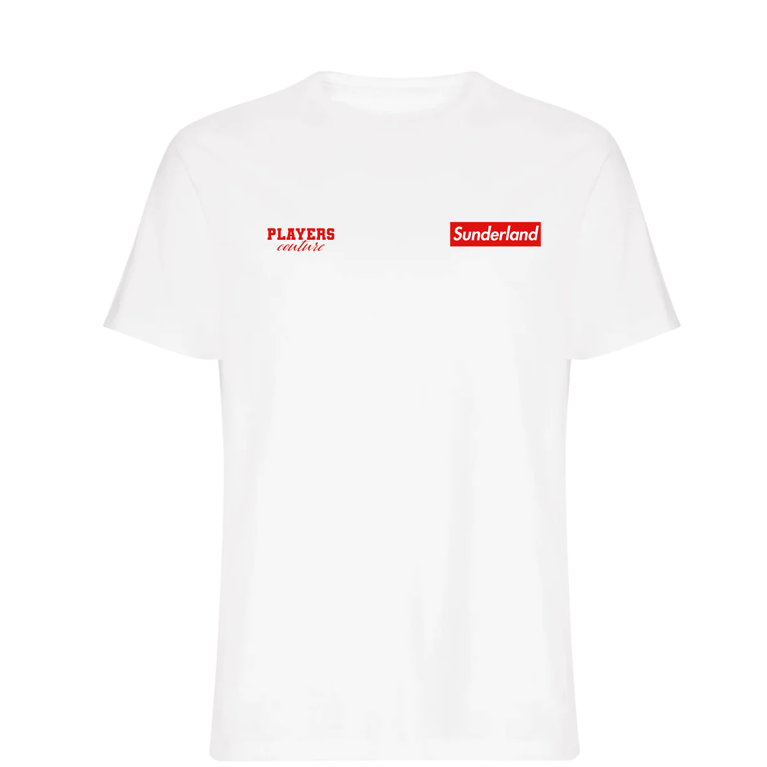 Sunderland Logo Players Couture Mens T-Shirt White