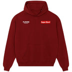 Super Bowl hoodie – red men's hoodie featuring the Super Bowl Players Couture logo