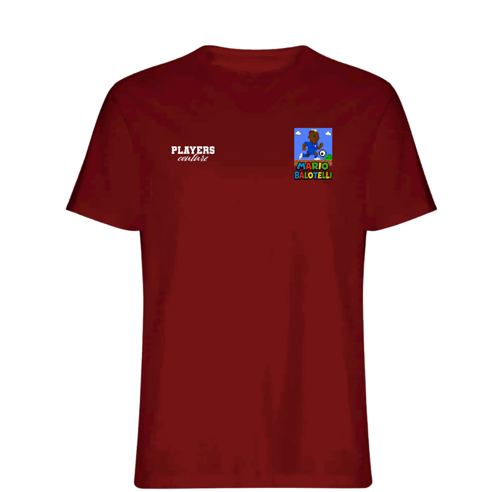 Super Mario Balotelli Logo Players Couture Mens T-Shirt Red