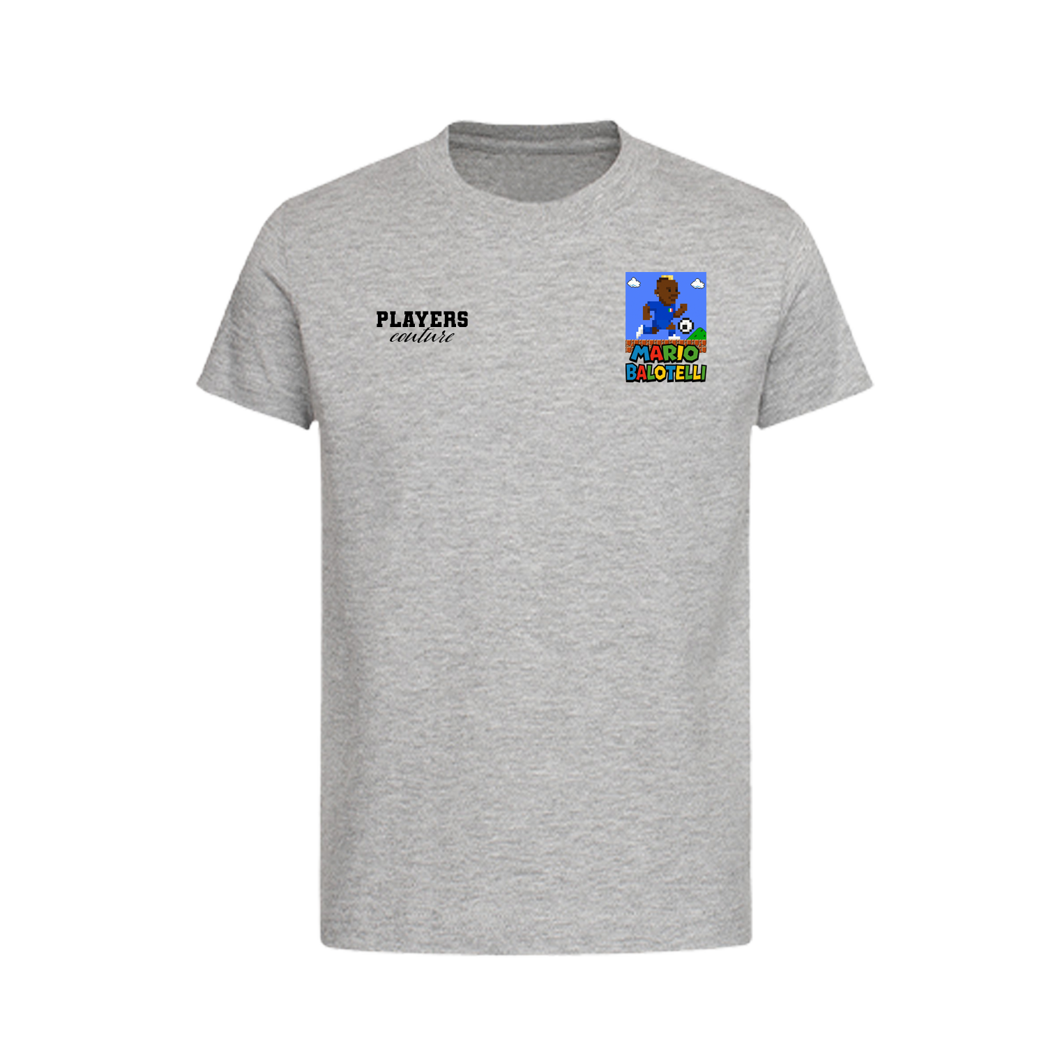 Super Mario Balotelli Logo Players Couture Kids T-Shirt Gray