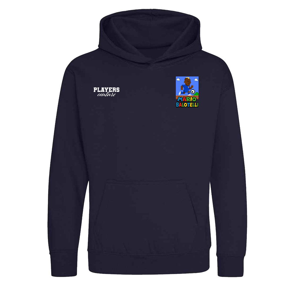 Super Mario Balotelli Logo Players Couture Kids Hoodie Navy