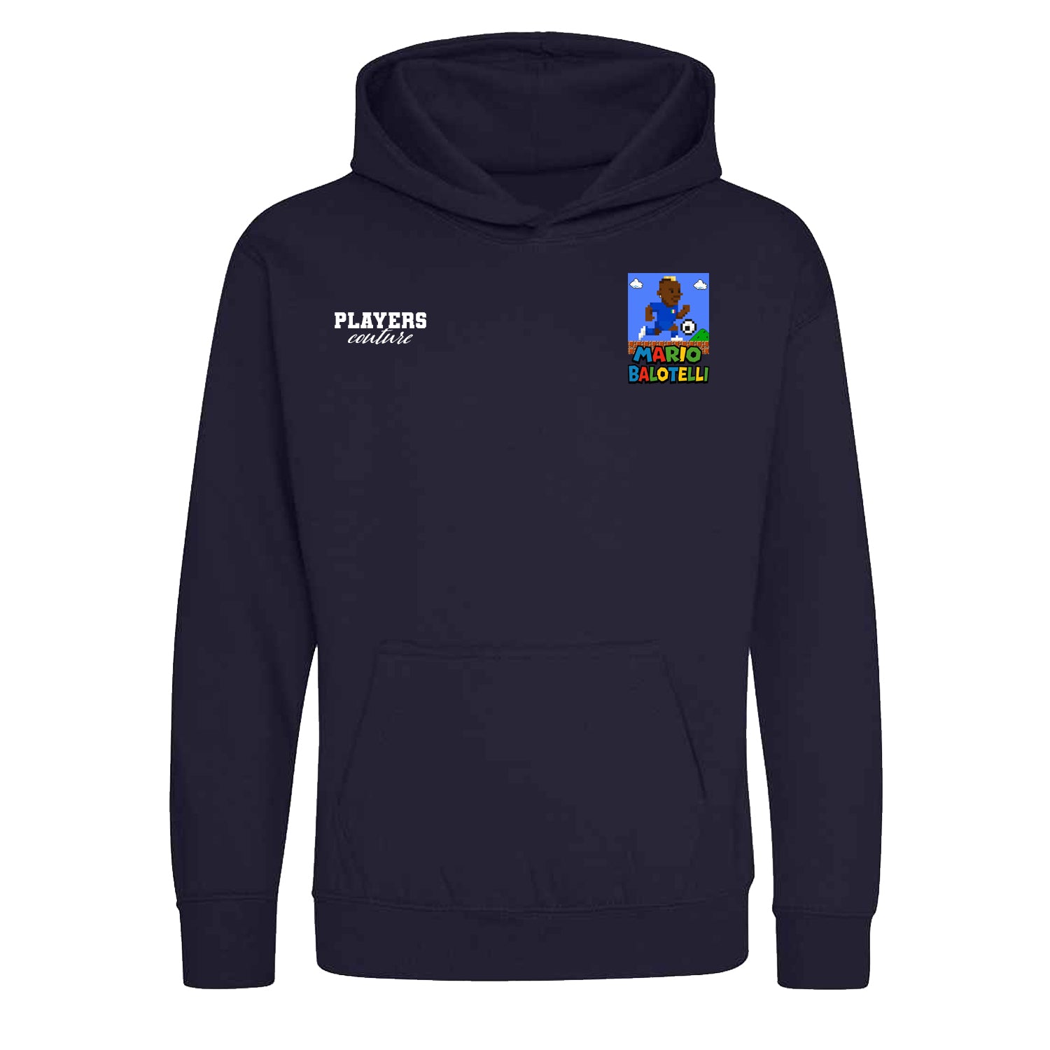 Super Mario Balotelli Logo Players Couture Kids Hoodie Navy