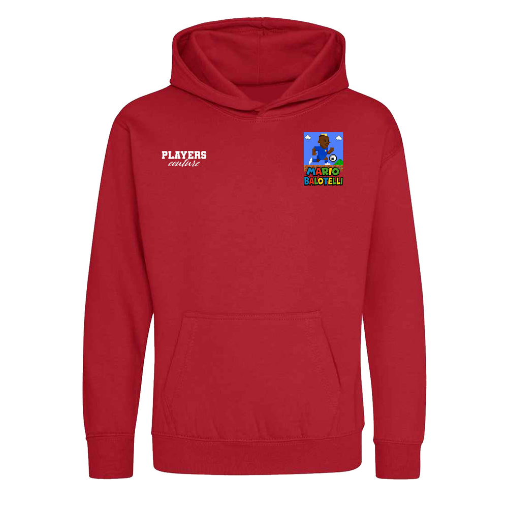 Super Mario Balotelli Logo Players Couture Kids Hoodie Red