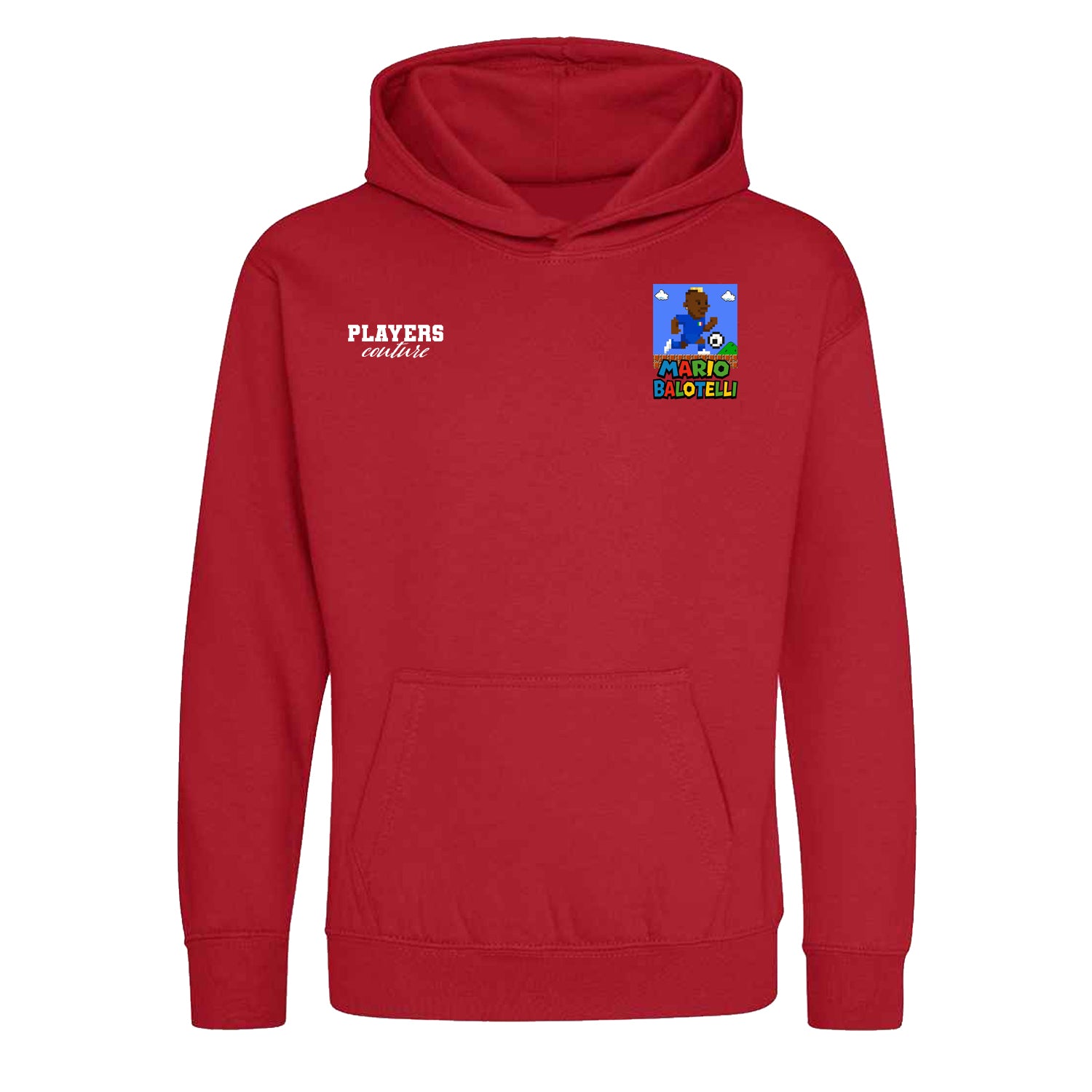 Super Mario Balotelli Logo Players Couture Kids Hoodie Red