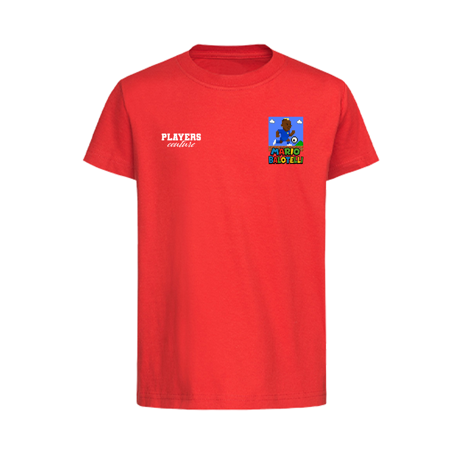 Super Mario Balotelli Logo Players Couture Kids T-Shirt Red