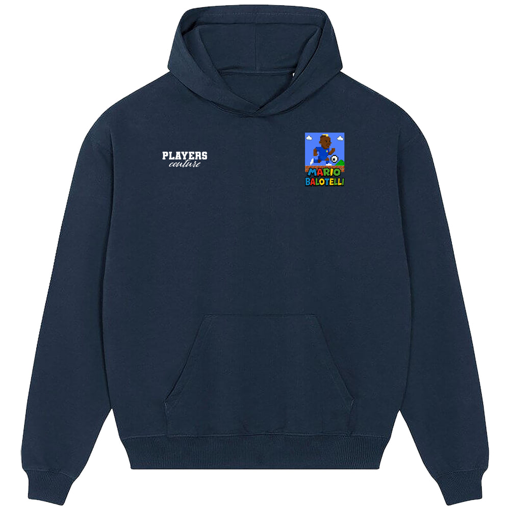 Super Mario Balotelli Logo Players Couture Men's Casual Hoodie Navy