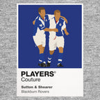 Sutton & Shearer Blackburn Rovers Men's T-Shirt - Grey